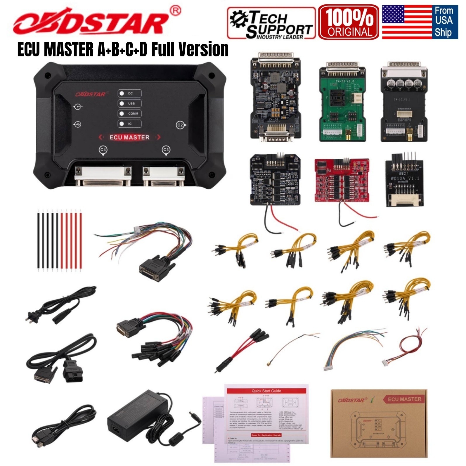 OBDSTAR E.C.U MASTER A+B+C+D Full Version for Car & EV & Motorcycle & HD & SRS