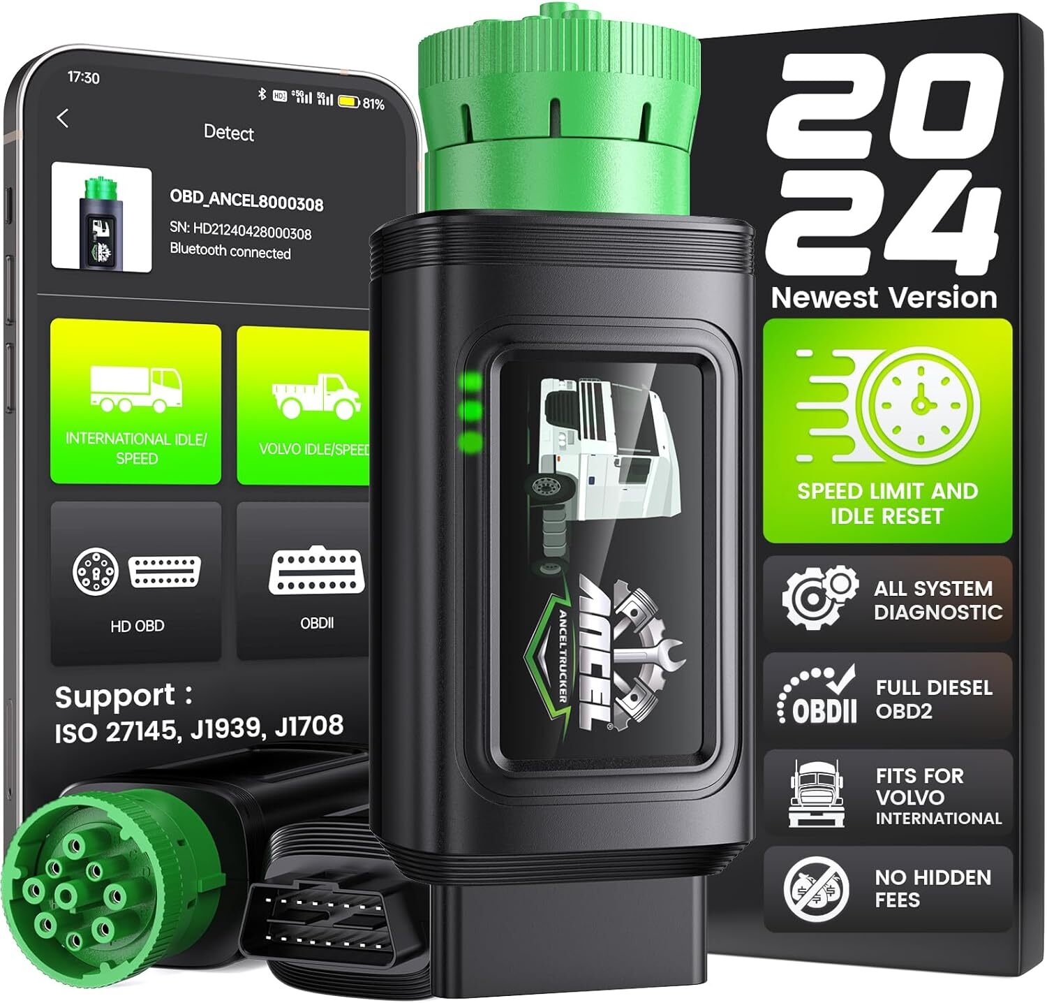 Heavy Duty Truck Scanner Speed Limit Reset for Volvo International Diagnostic