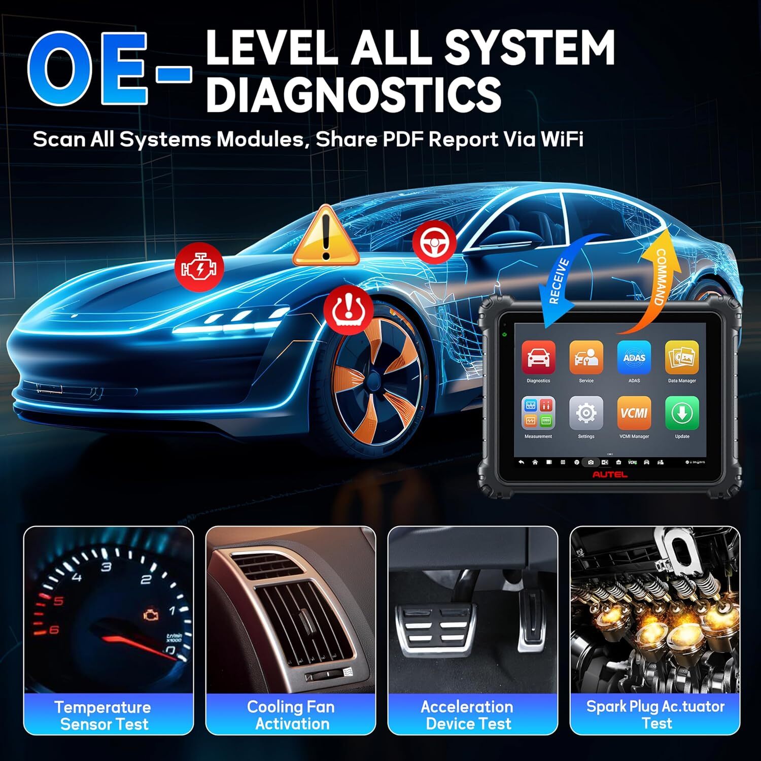 Autel MaxiSys Ultra Diagnostic Scanner VCMI Programming ECU Coding Topology 2.0