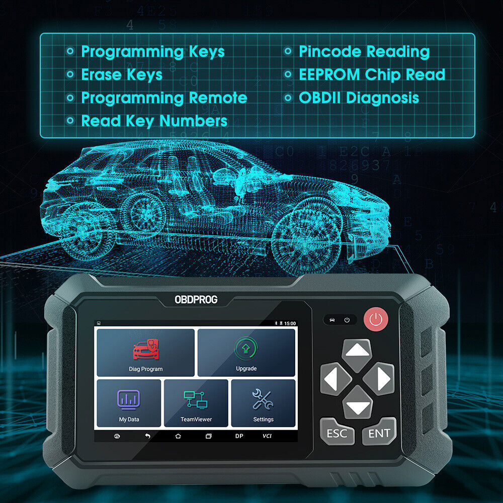 OBDPROG M501 OBD2 Scanner Fob Programming Tool Immobilizer for Car Locksmith US