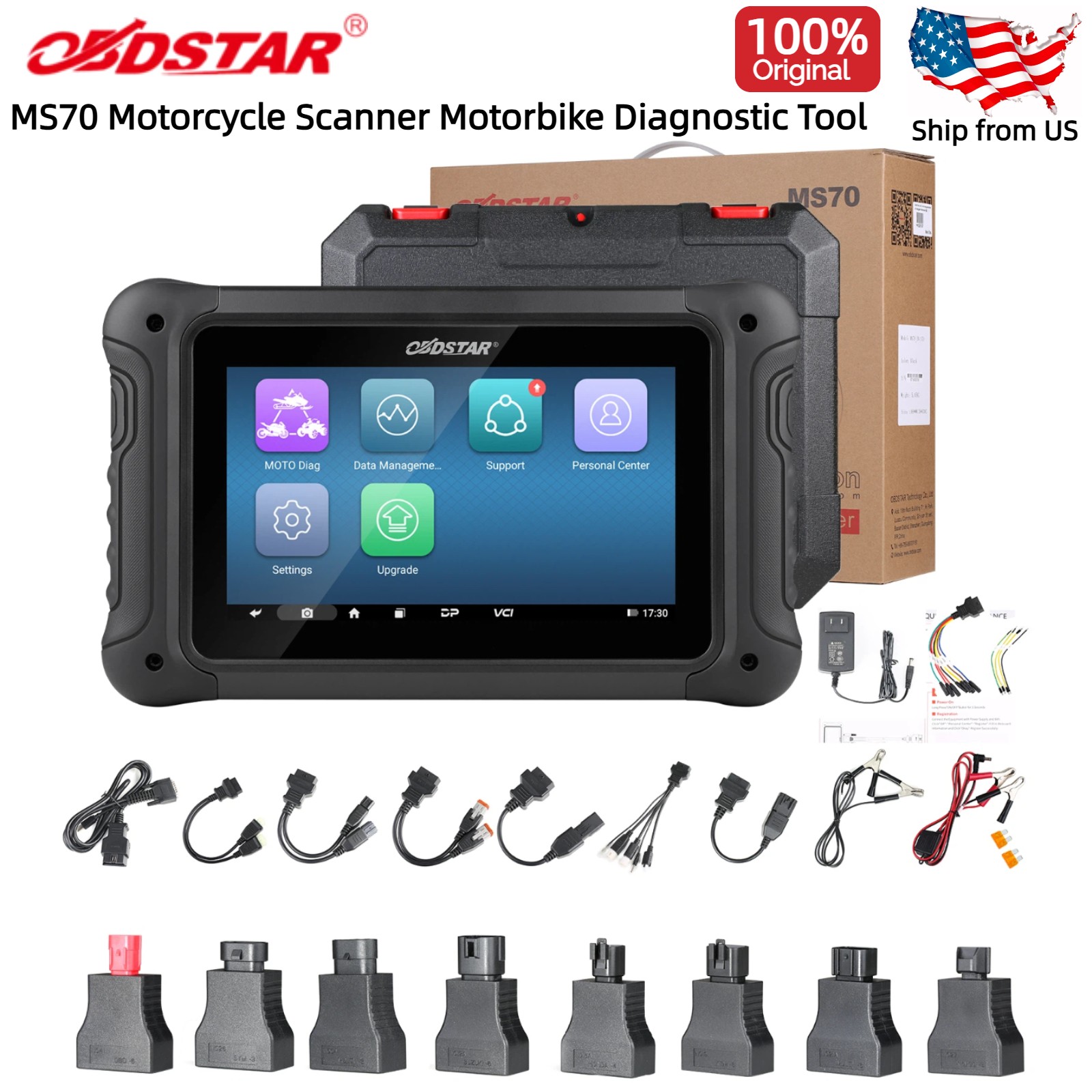 OBDSTAR MS70 for Motorcycle Snow Mobile ATV UTV Motorbike Diagnostic Scanner
