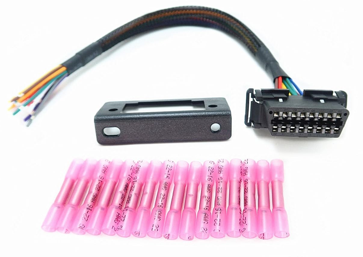 OBD2 J1962 Female to Open Pigtail Cable Bracket OBDii Port Replacement Cable…