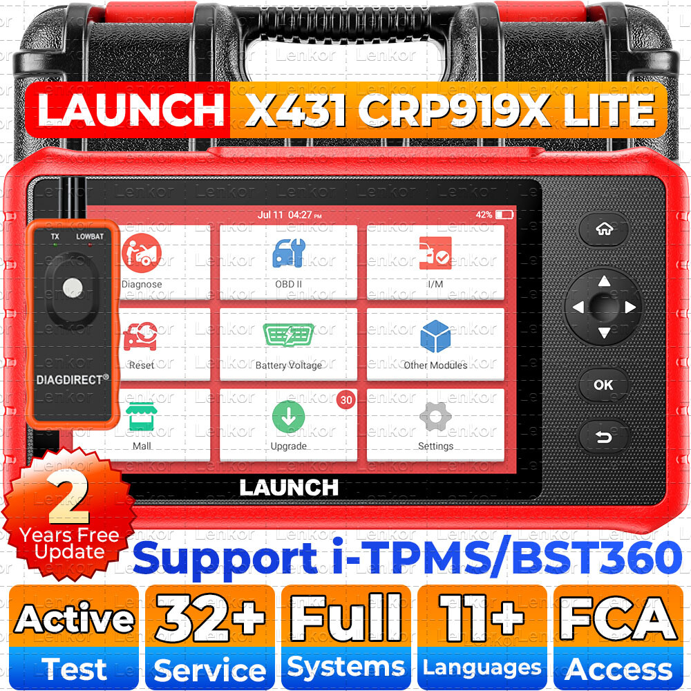LAUNCH X431 CRP919X Lite Full Bidirectional Car Diagnostic Scanner Key Coding