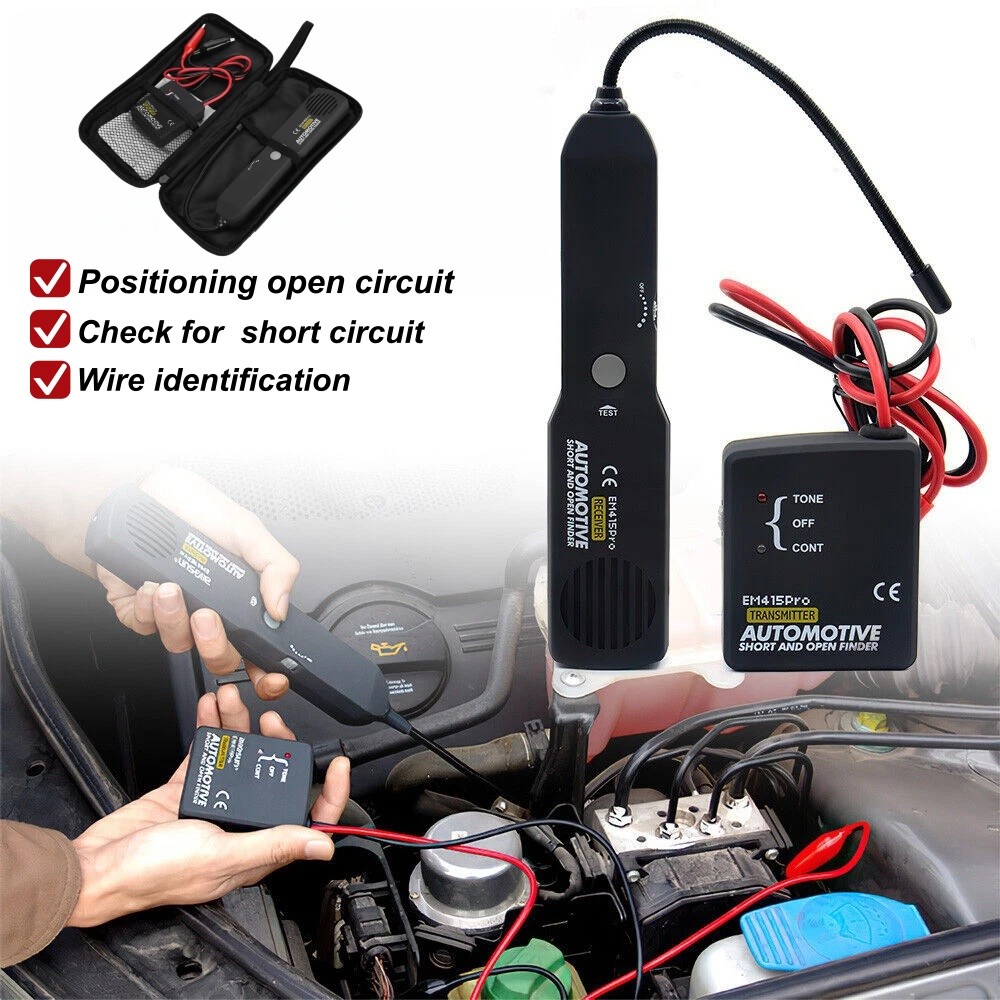 Non-Contact Automotive Circuit Tester, Short & Open Wire Finder for 6-42V Car