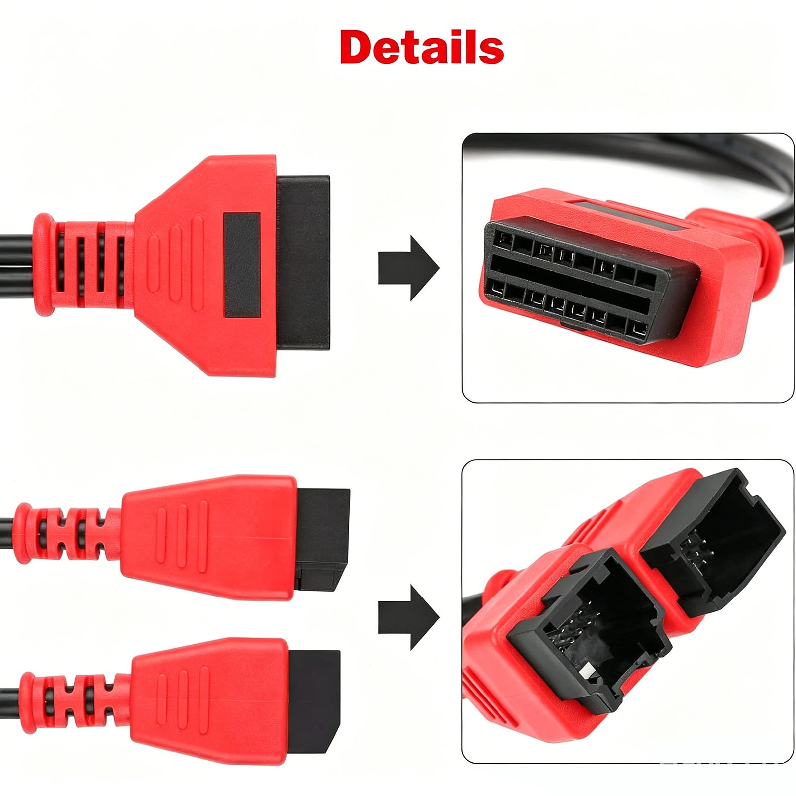 OBD2 12+8 Adapter for Chrysler 2018+, FCA SGW Bypass Cable, Jeep Dodge Ram Acces