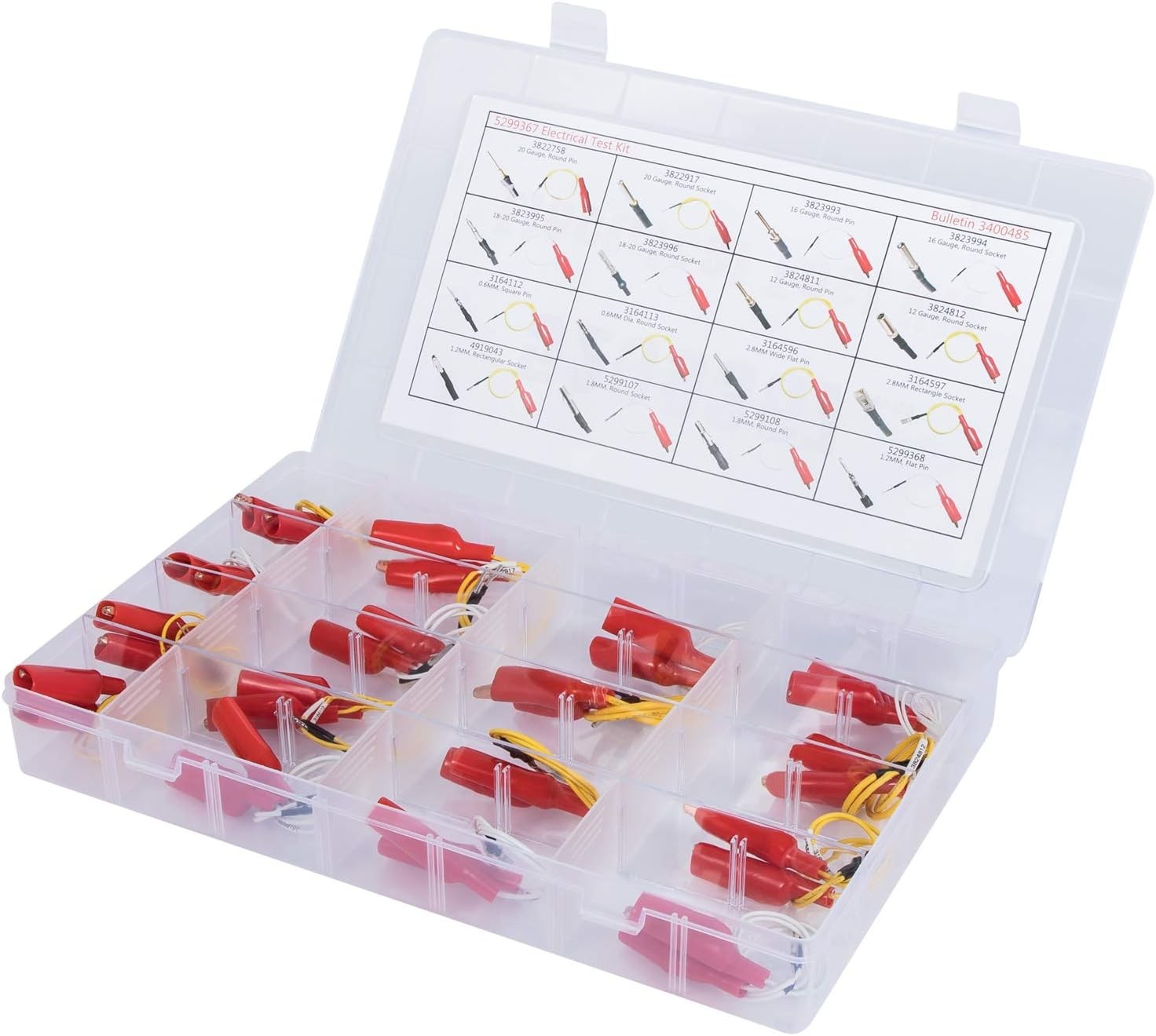 16Pcs Electrical Test Lead Kit 5299367 for Cummins Circuit Connection/Experiment