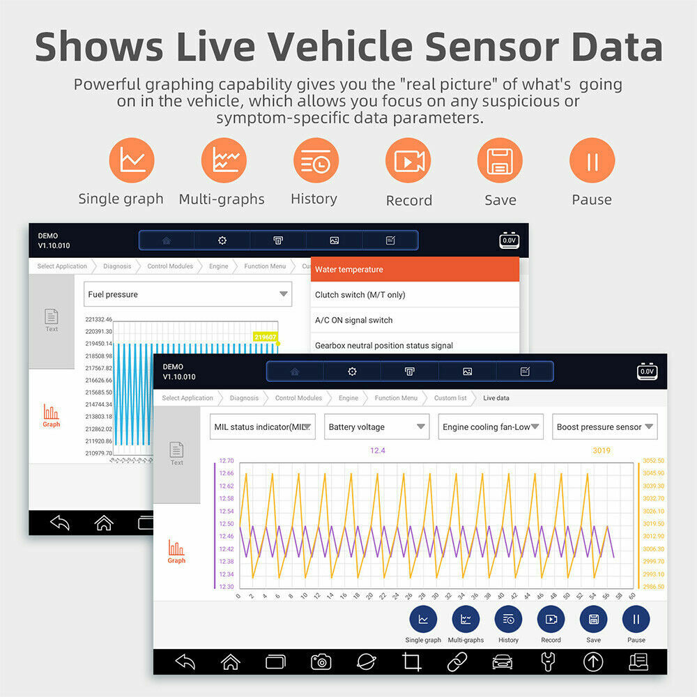 OBD2 Auto Diagnostic Tablet Scanner UK GT65 2021 Full Version 5 Years Warranty!