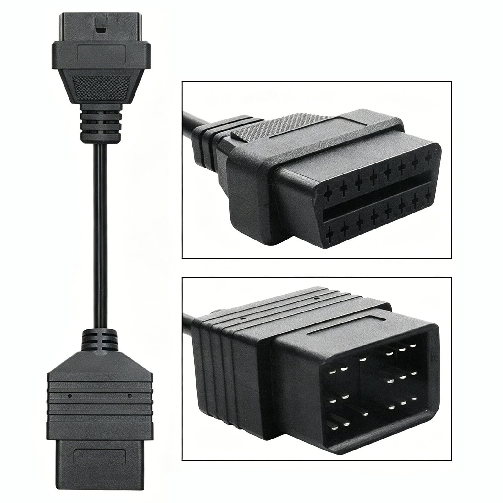 17 Pin to 16 Pin OBD2 Adapter Cable for Toyota OBD1 Diagnostic Scanner Tool