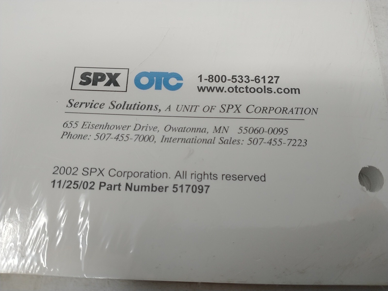SPX OTC GENISYS NGIS ABS 2002 User Guide Diagnostic Scan Tool Manual 517097 NEW