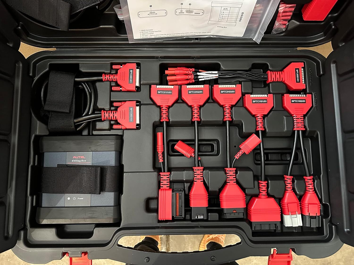 Autel MaxiSys EV Upgrade Kit EV Diagnostics Breakout Adapters Battery Pack Tools