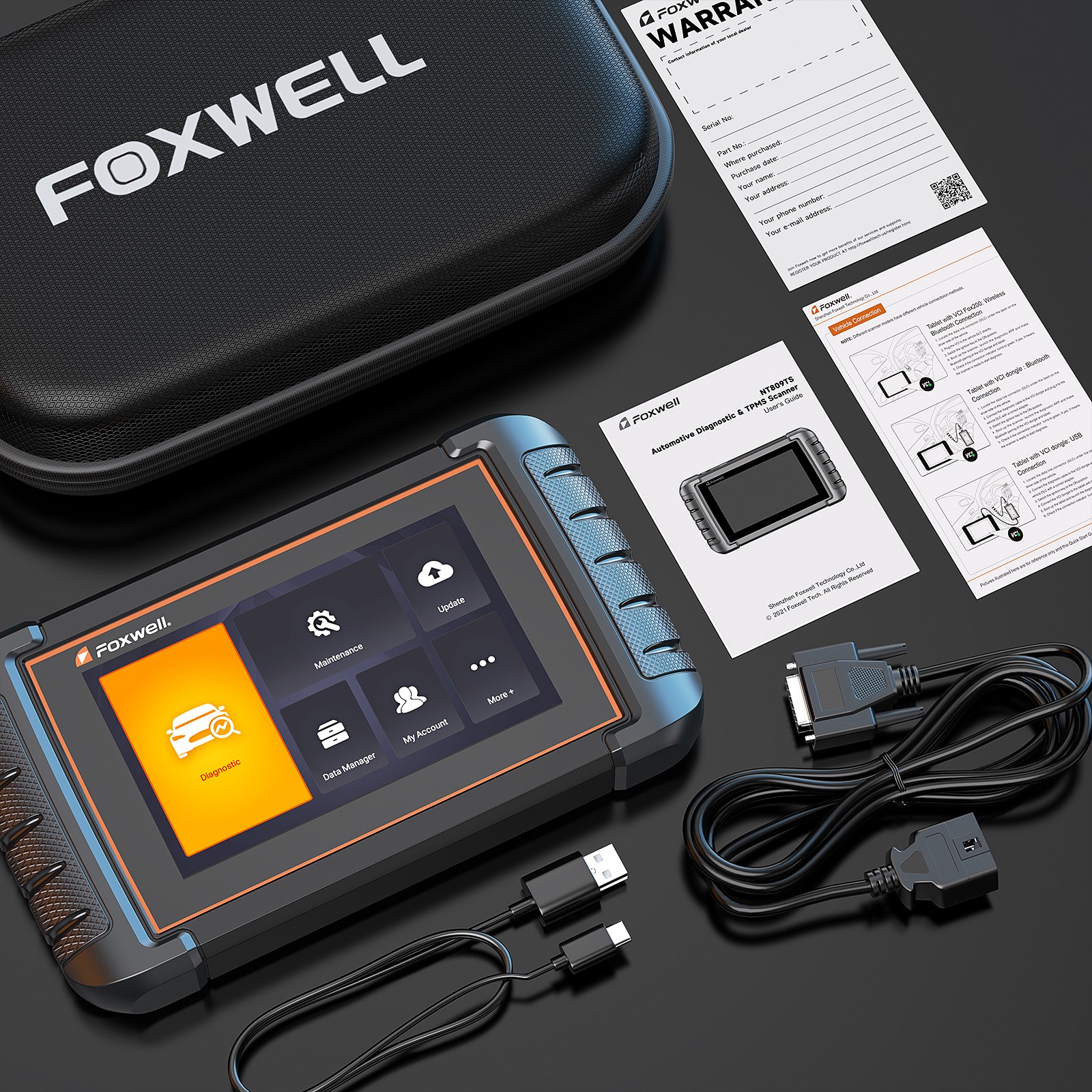 Foxwell NT809 Pro All System Bidirectional Car OBD2 Scanner Diagnostic Tool TPMS