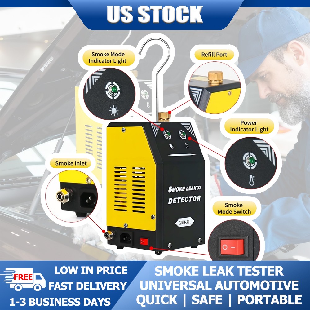 Smoke Automotive Machine Leak Detector EVAP Smoke Machine Leak Free Tester Ship