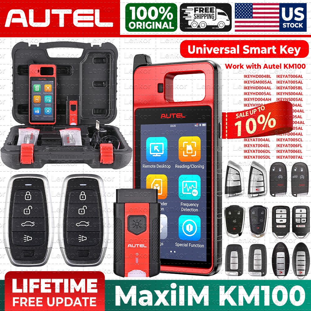 2026 Autel MaxiIM KM100 Key FOB PROGRAMMING Key Generation IMMObilizer 60S