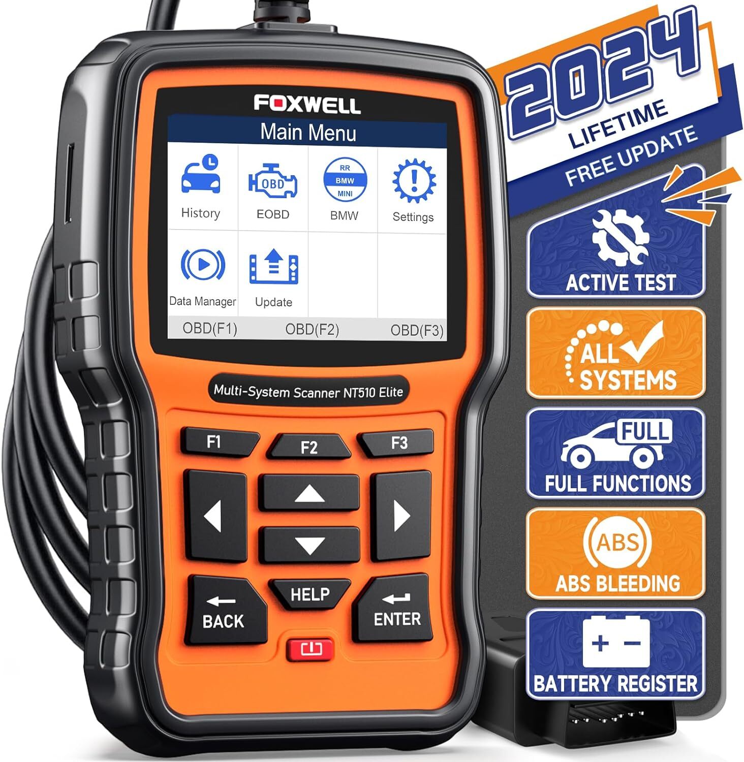 Foxwell NT510 Elite Bi-directional All System OBD2 Scanner Diagnostic Scan Tool