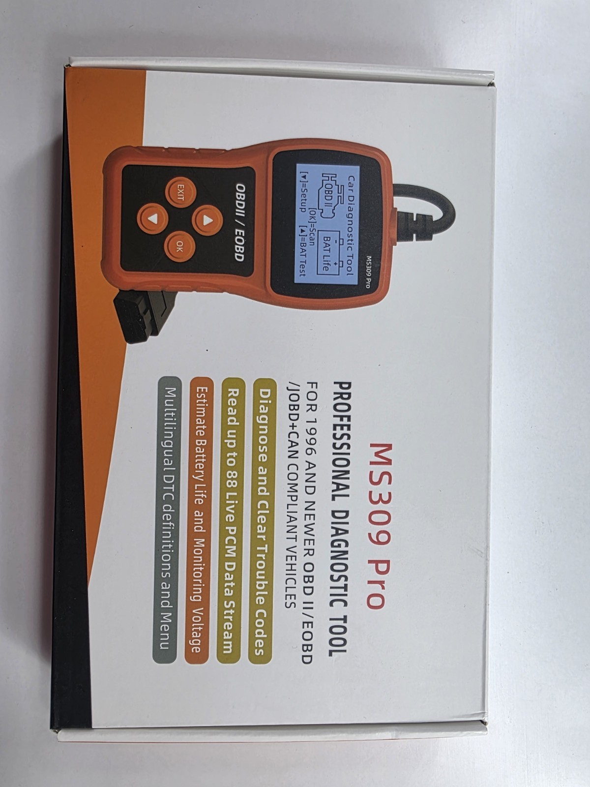 OBD2 Scanner MS309 Pro Code Reader Check Engine Tool for 1996+ Vehicles