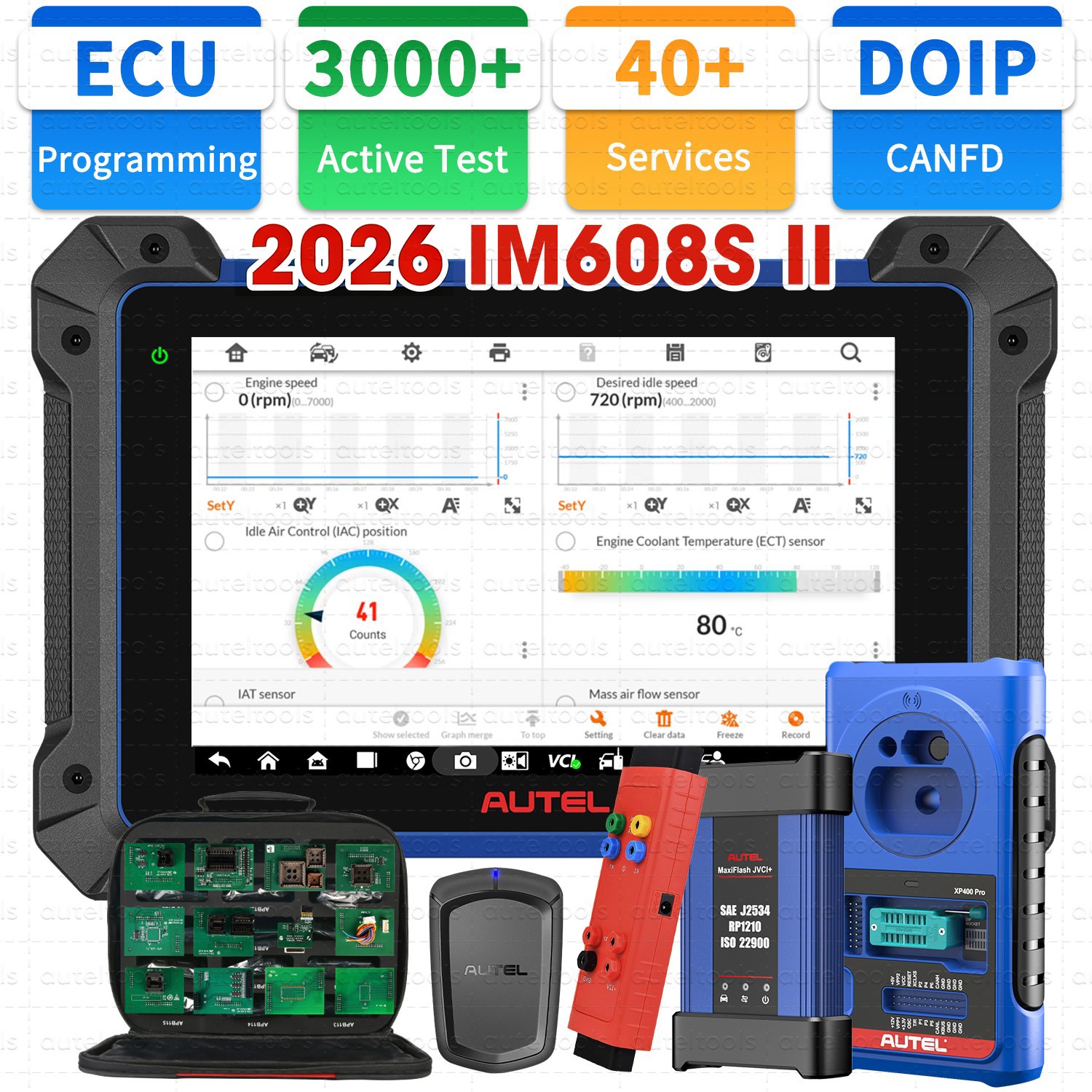 Autel MaxiIM IM608S II IM608 PRO II Key Fob Programmer Tool Diagnostic Scanner