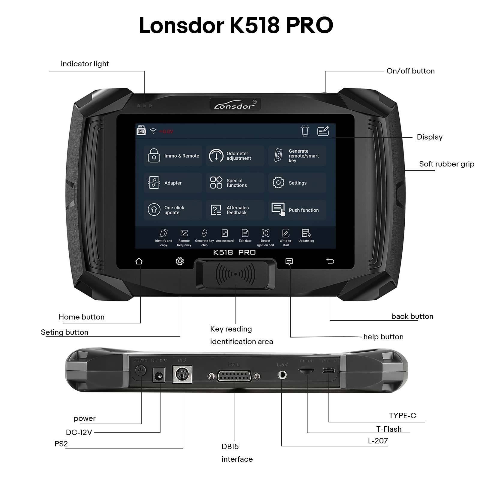 Lonsdor K518 Pro (FCV) IMMO Progarmmer 5+5 Car Series Multi-language Free Update