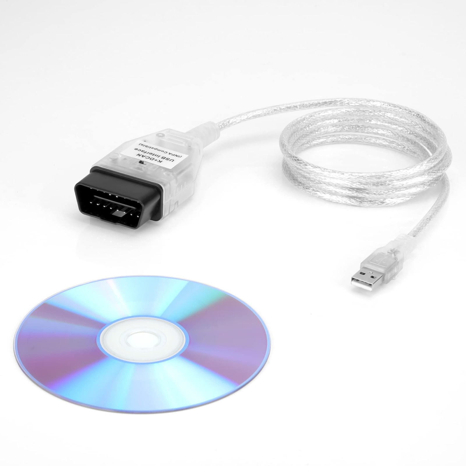 LZLRUN K+CAN K+DCAN Car Diagnostic Scanner Cable OBD USB one size, INPA