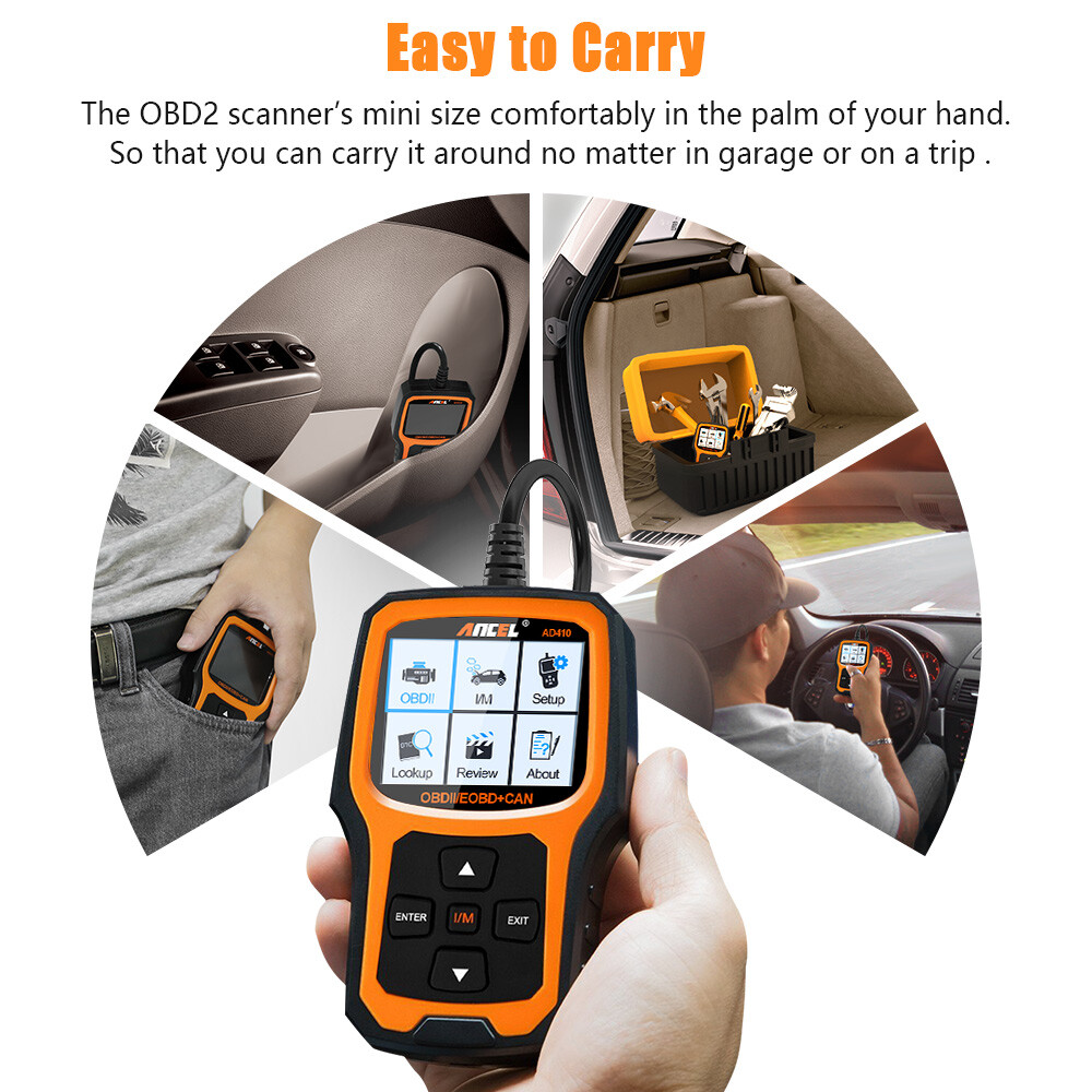 Ancel AD410 OBD2 EOBD Engine Code Reader Automotive Car Fault Diagnostic Tool