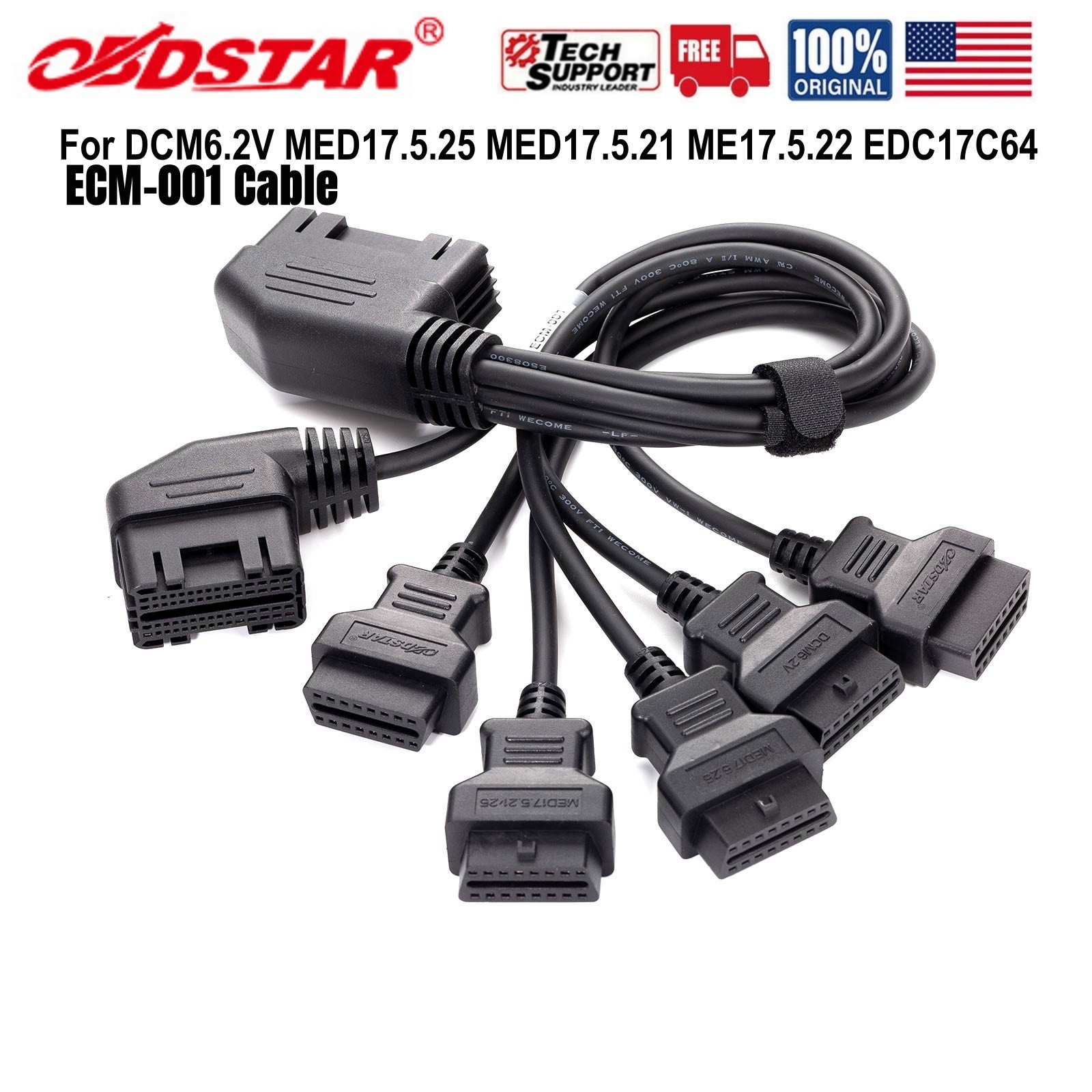 OBDSTAR ECM-001 Cable 5 in 1 Adapter for G3/DC706 Read IMMO Data for MED17.5.25