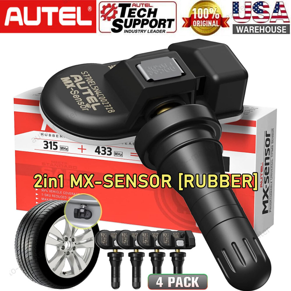 Autel TPMS Sensor 2in1 MX-Sensor 315MHz &433MHz Programmable Sensors for TS508WF