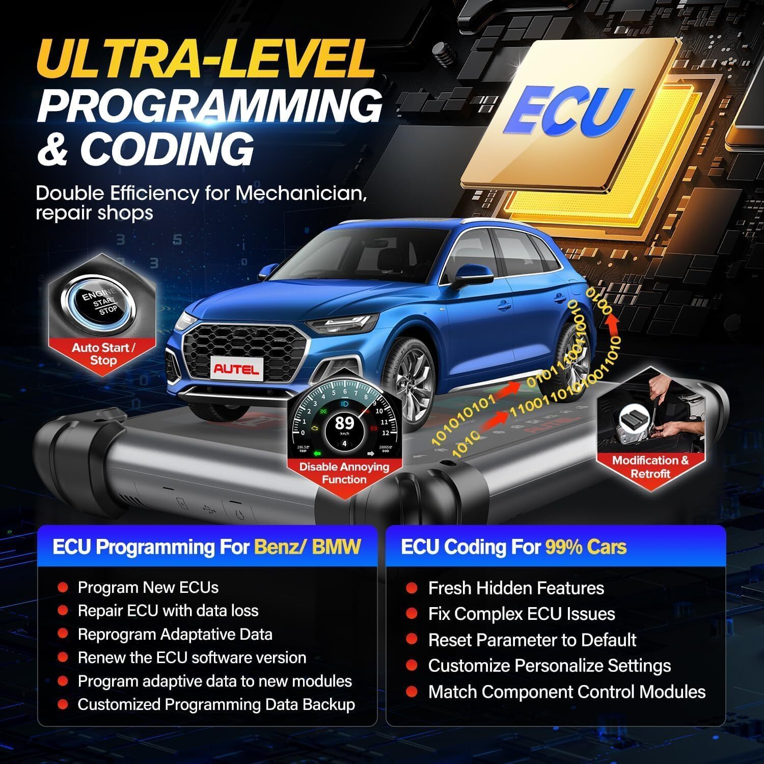 Autel MaxiSys Elite II PRO ULTRA Auto Diagnostic Scanner Programming E~CU Coding
