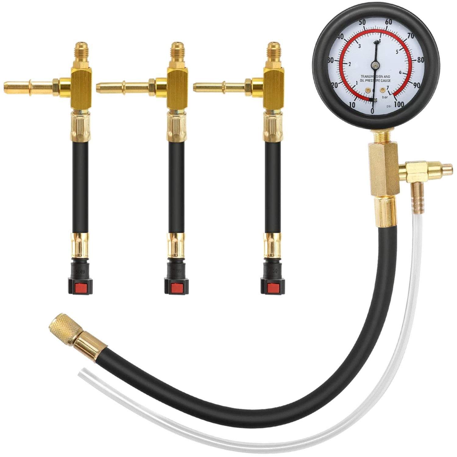 Fuel Pressure Kit 0-100PSI with Fittings