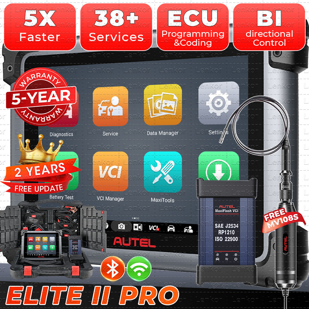 Autel MaxiSys Elite II PRO Scanner: 2025 Version 2 YEAR update No IP Limited