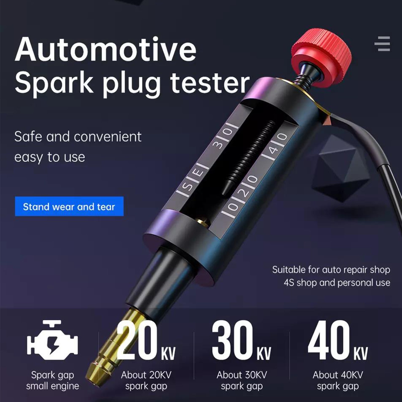 Auto SPARK Plug Tester Ignition Coil Engine In Line Diagnostic Test Tool US NEW