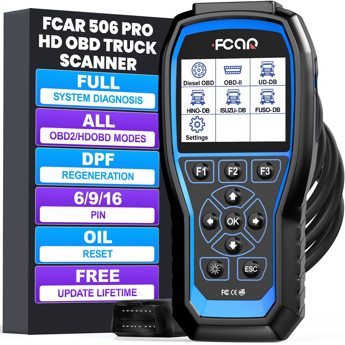 Diesel Heavy Duty Truck Diagnostic Tool OBD Scanner DPF Regen for Isuzu Fuso