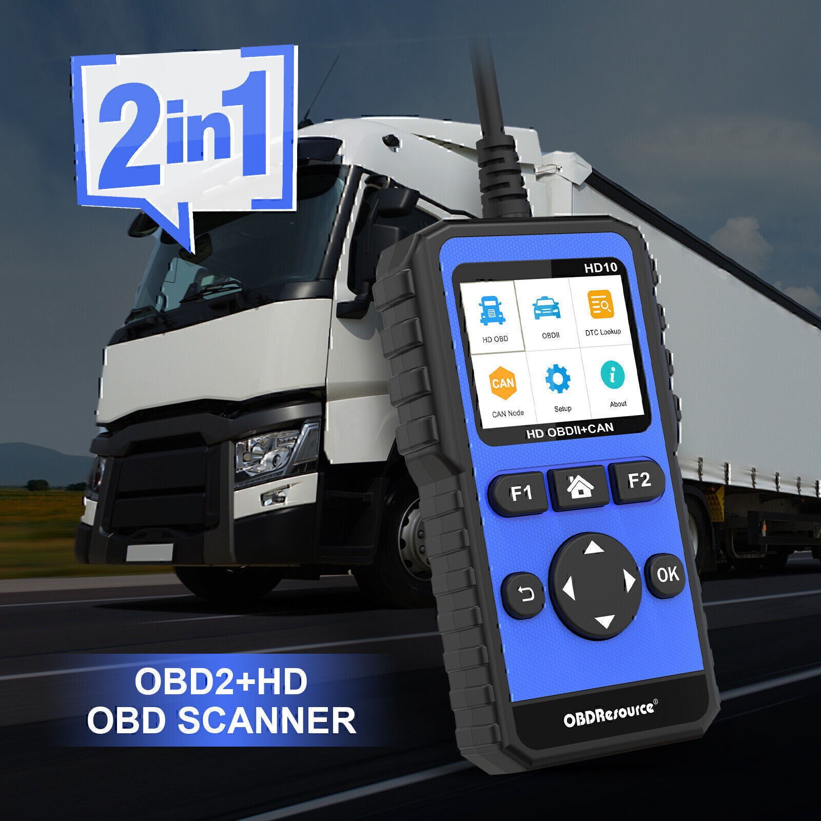 For Fuso Heavy Truck Scanner Automotive Tool OBD2 Diagnostic Code Reader