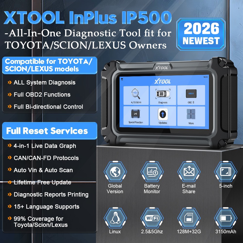 XTOOL Bidirectional Car OBD2 Scanner Full Diagnostic Tool for Toyota Lexus Scion