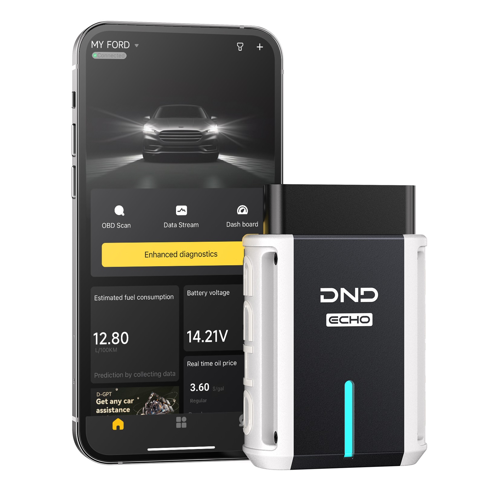 DND Echo All System Bluetooth OBD2 Wireless Scanner Diagnostic Oil EPB BMS RESET