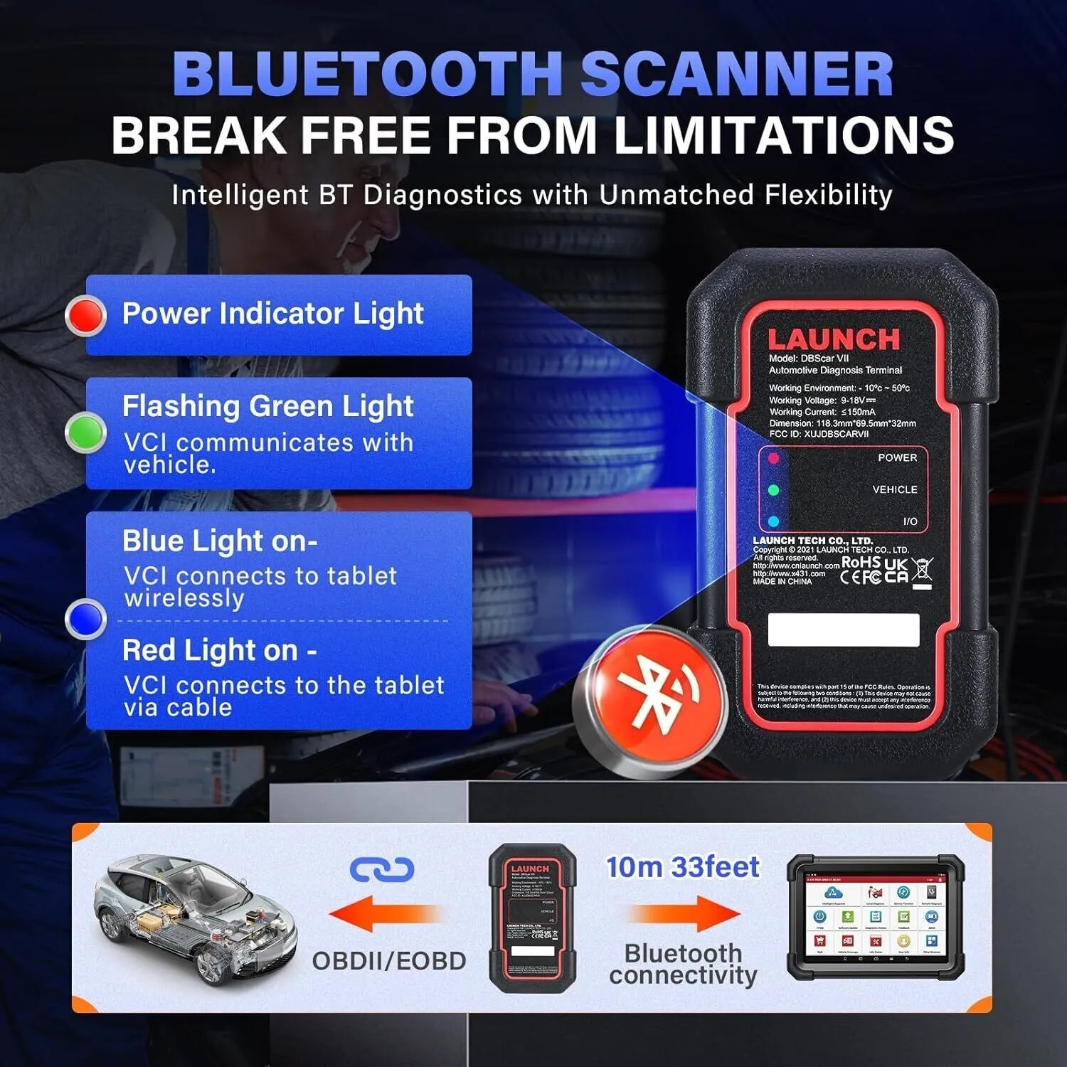 2024 LAUNCH X431 PRO V5.0 Bidirectional Car Diagnostic Scanner Tool Key Coding