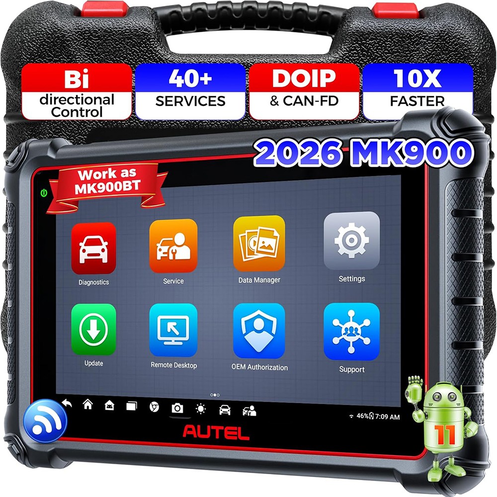2026 Autel MaxiCOM MK900 Car All System Bidirectional Diagnostic Scanner Tool