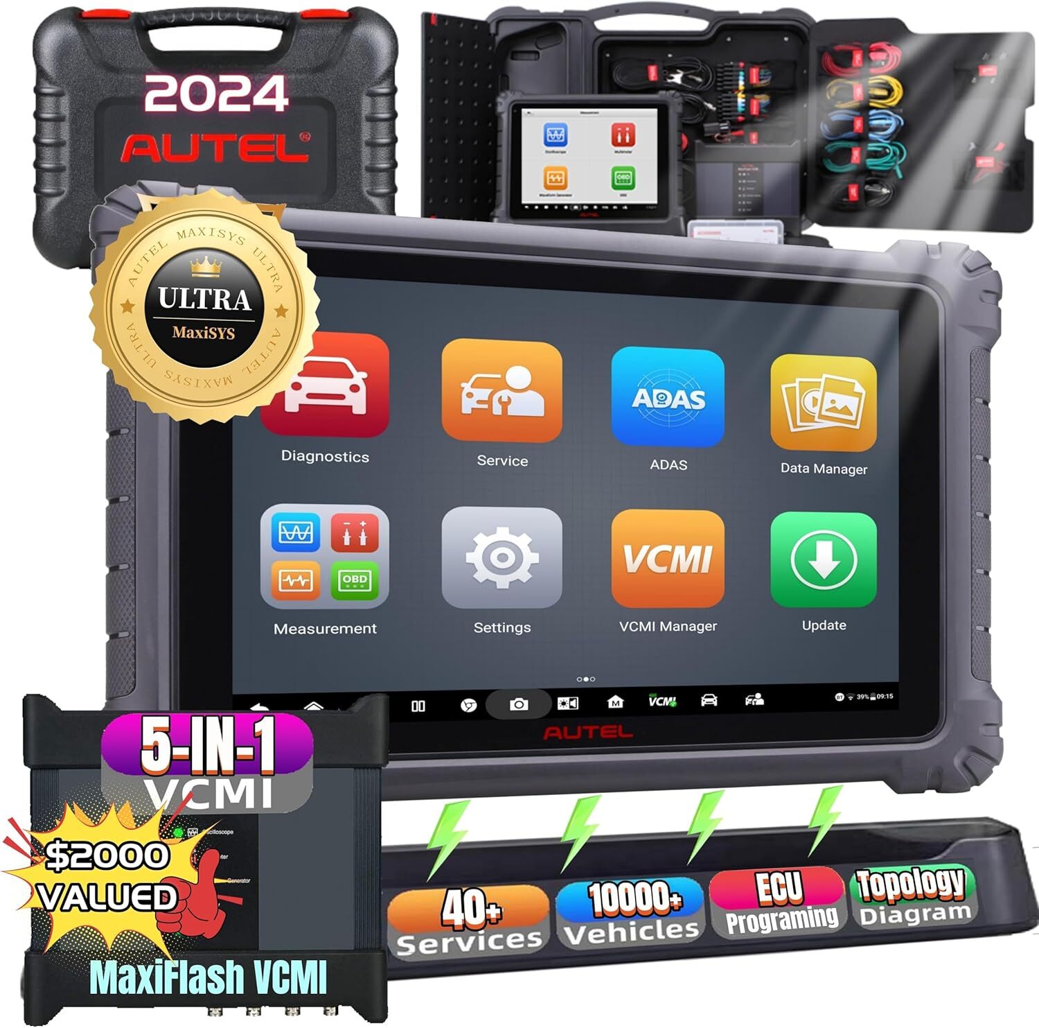 2024 Autel MaxiSys Ultra Automotive Diagnostic Tool 5-in-1 VCMI Programming Code