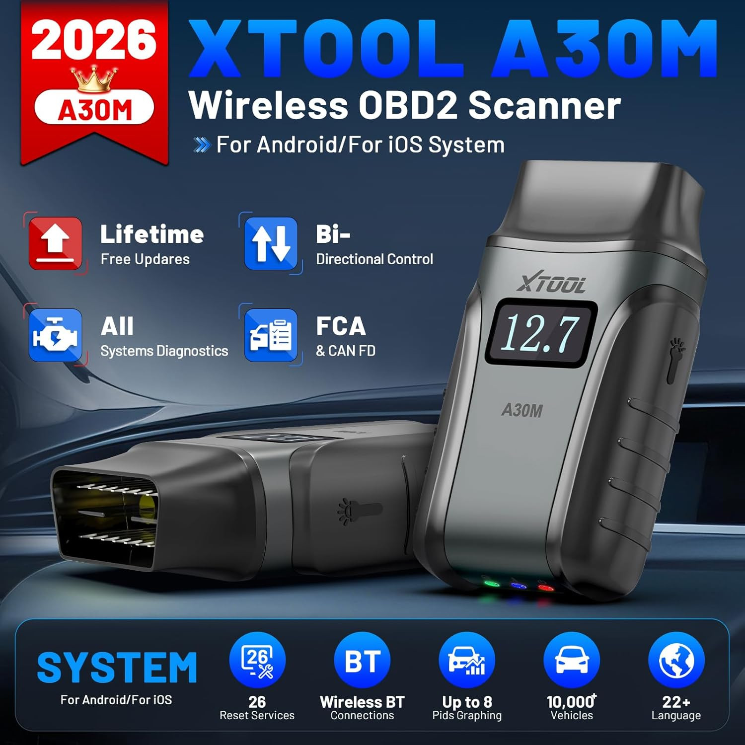 ELM327 USB OBD2 Scanner w/CD-ROM manual OBDII Car fault Diagnostic Detector Tool