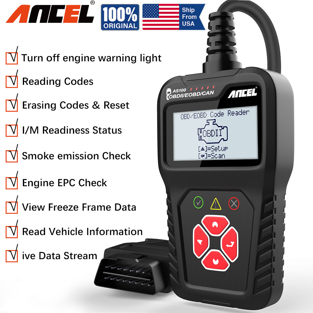 Automotive OBD2 Scanner Check Car Engine Light Fault Code Reader Diagnostic Tool