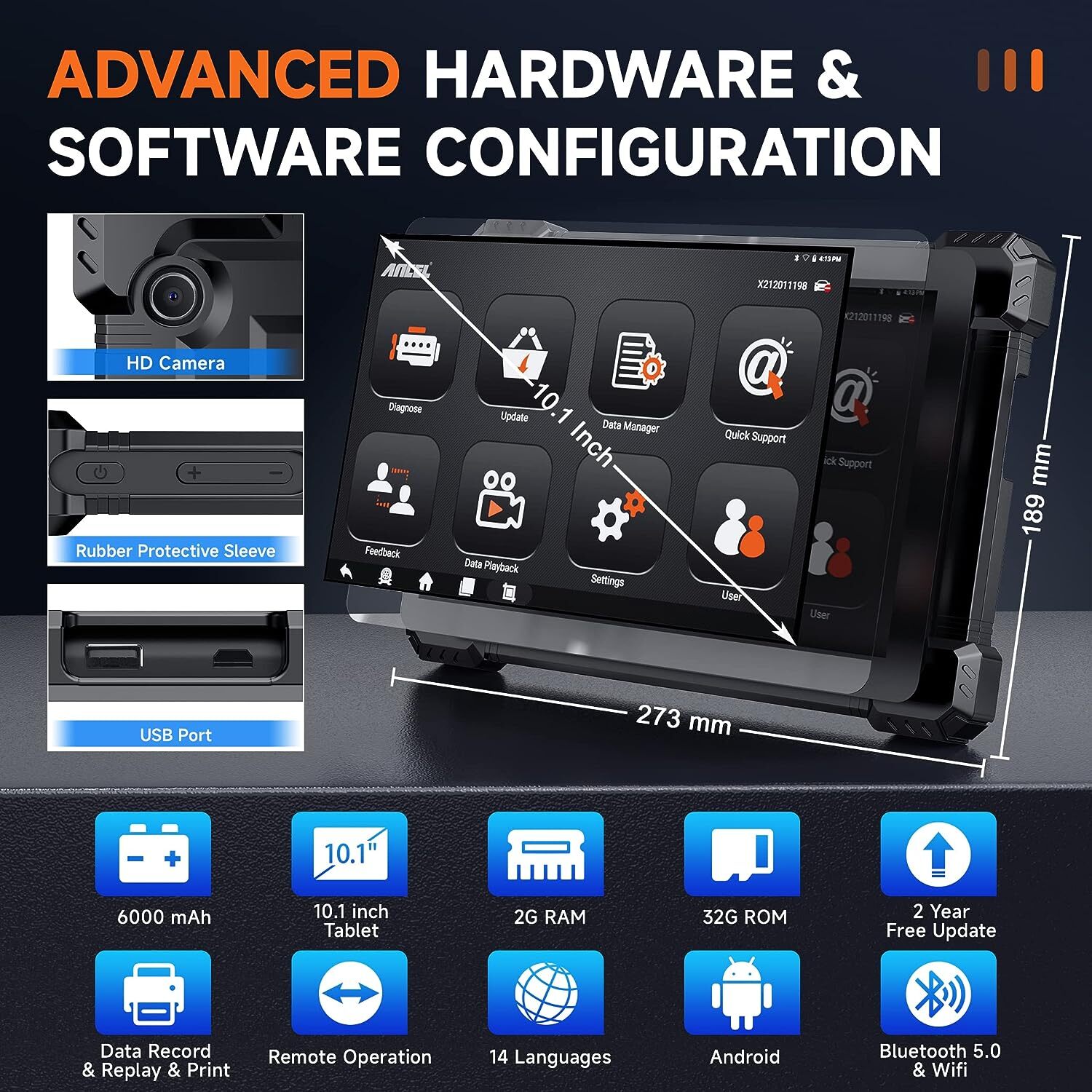 X7 HD 24V 12V Diesel Heavy Duty Truck Scanner E-CU Coding All System DPF Regen
