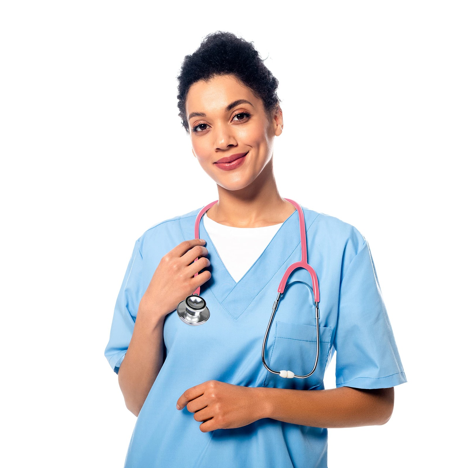 Ever Ready First Aid Dual Head Stethoscope – Pink 1 Count (Pack of 1),