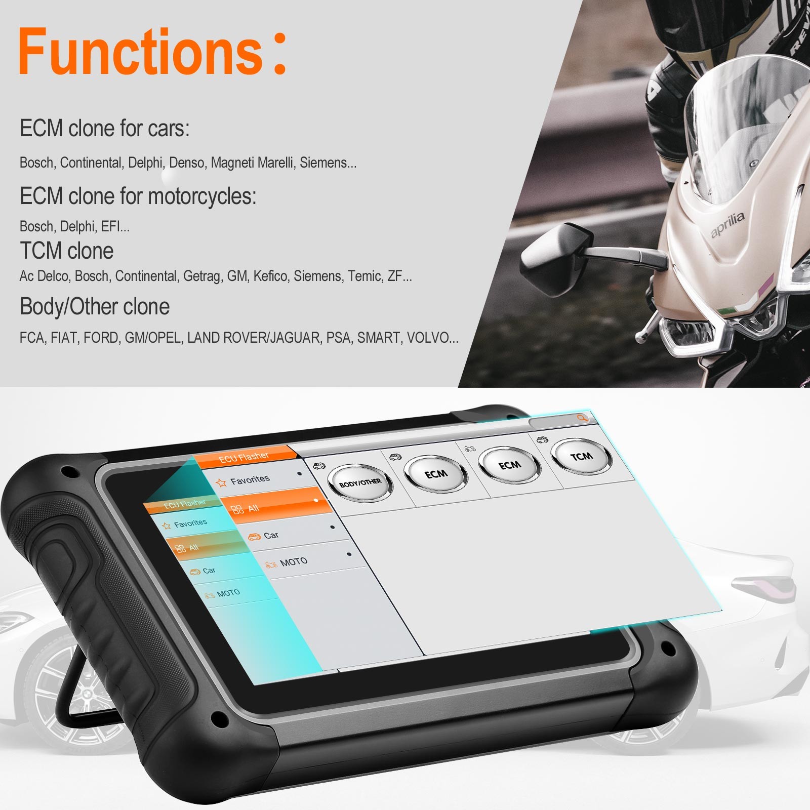 OBDSTAR DC706 EC-U Tool Full Version ECM+TCM+BODY Cloning / MP001 Set / P003 Kit