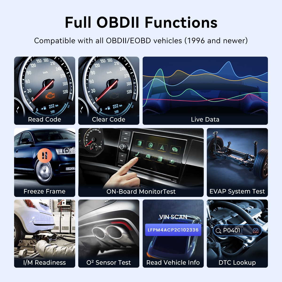 MUCAR BT200 MAX Auto OBD2 Scanner Full System AI Diagnostic Tool For Android/IOS