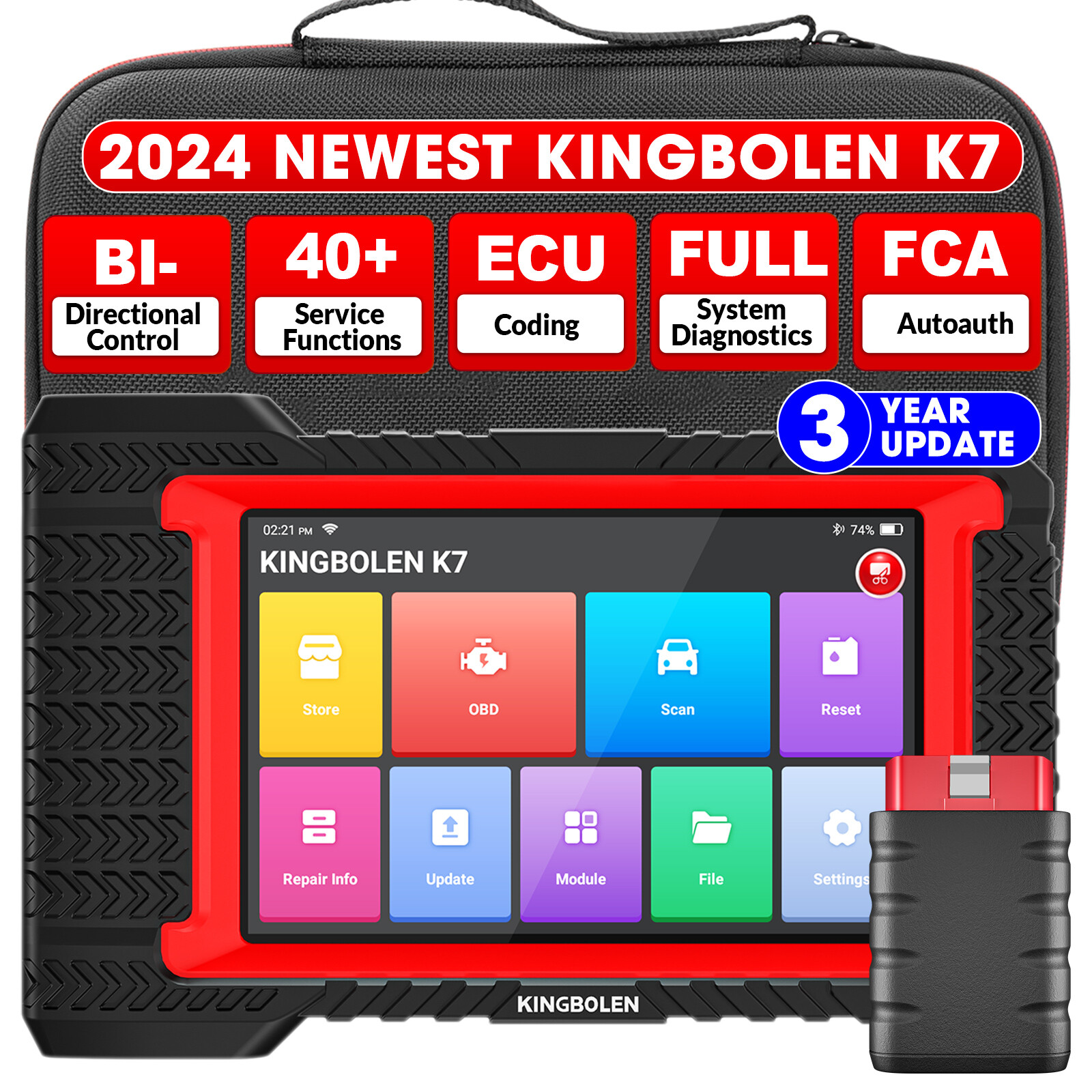 KINGBOLEN K7 D7 PRO Auto Full Diagnostic Bidirectional Scan Key Programming Tool