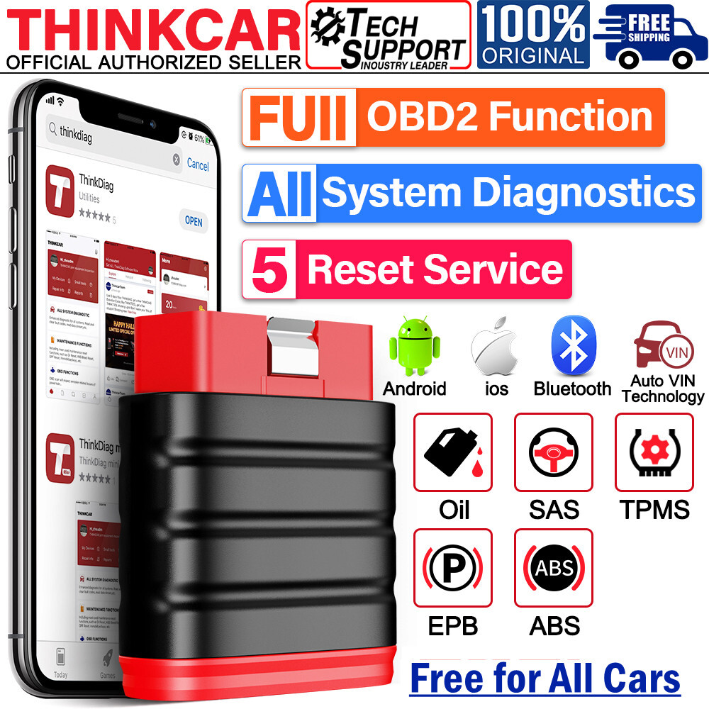 Automotive Car OBD2 Scanner Bluetooth All System Code Reader Diagnostic Tool