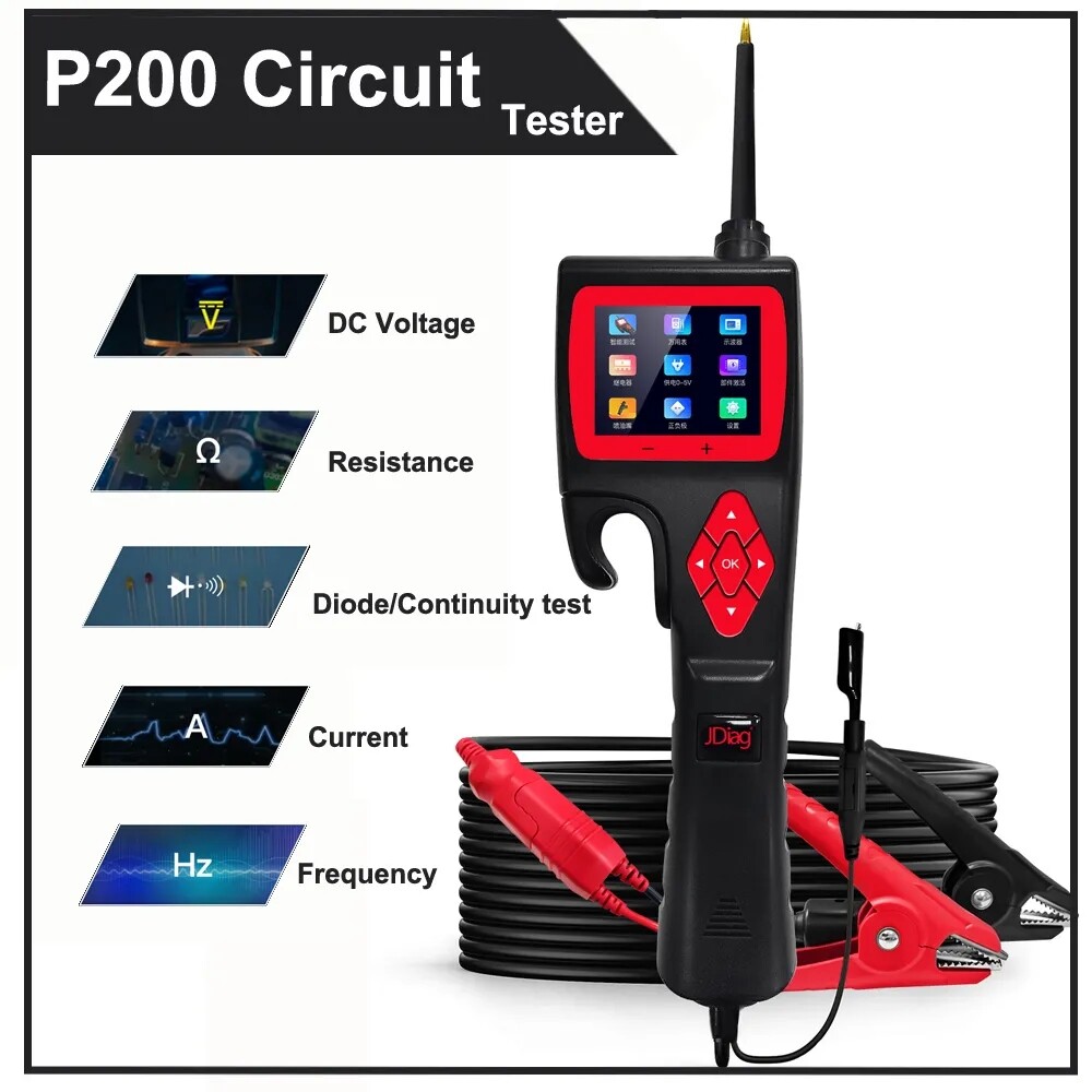 JDiag P200 9-30V Smart Hook Probe Circuit Analyzer Electronic Circuit Test Tool