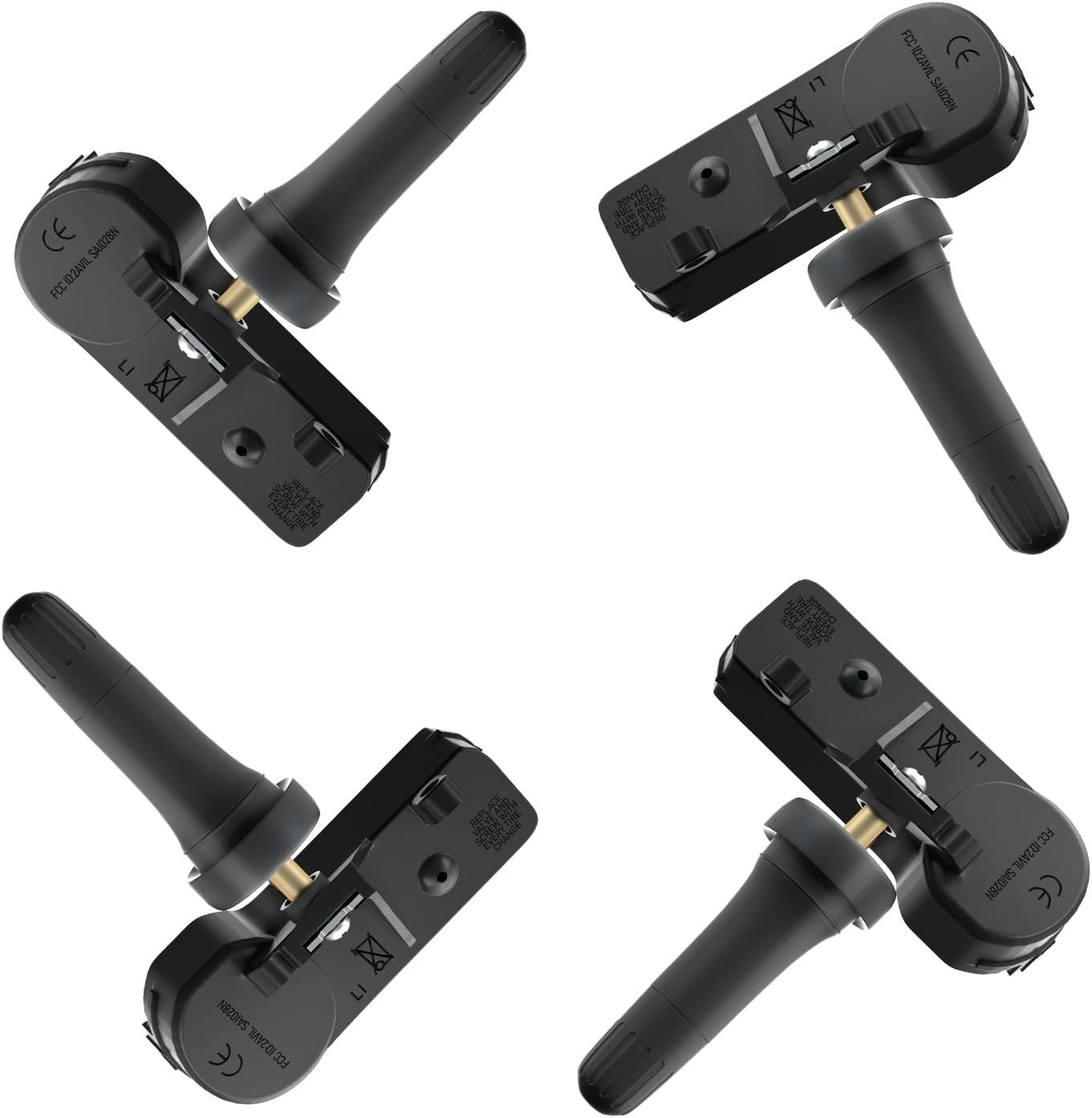 Marsflex TPMS Sensor Fit for Chevy GMC Buick Cadillac Saturn 2.75*2.25, Black