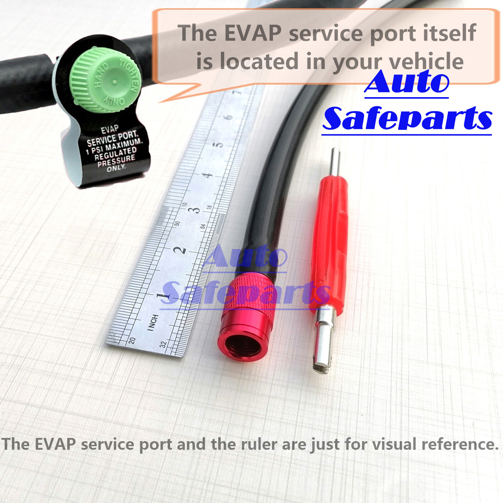 EVAP Adapter Smoke Machine Service Port M12x1.5mm Connector Leak Tester US STOCK