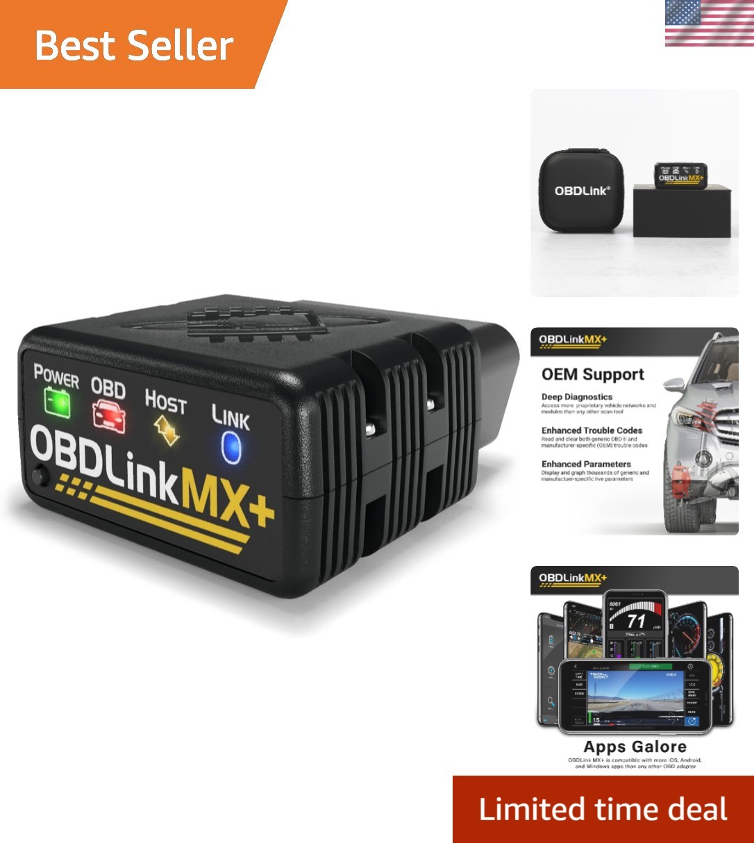 Universal MX+ Bluetooth Scanner for iPhone, Android & Windows – Ultimate Tool