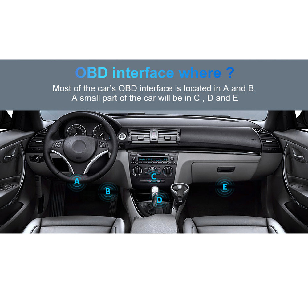 Bluetooth OBD2 OBDII Car Diagnostic Scanner Auto Fault Code Reader Tool ELM327