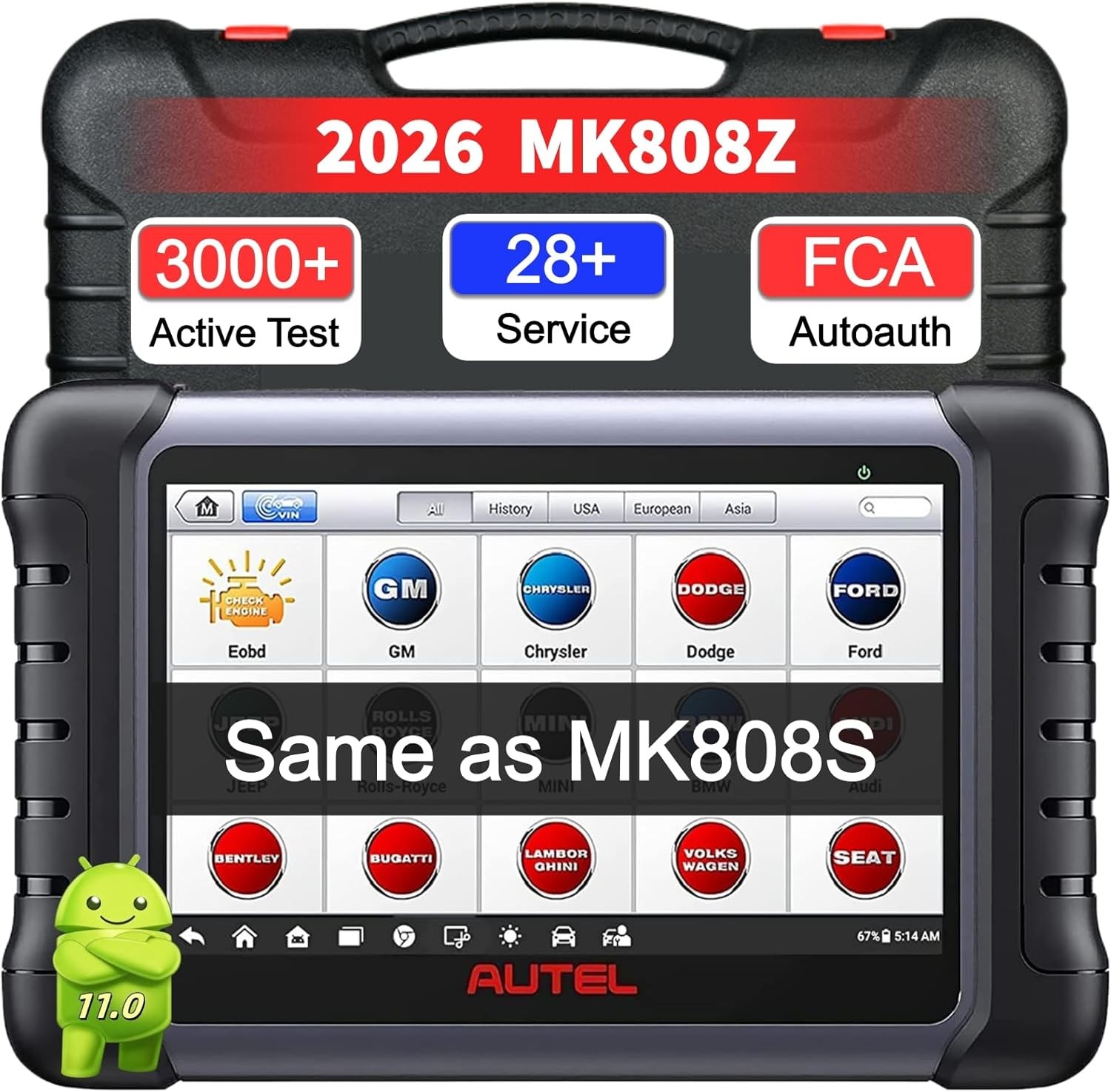 Autel MaxiCOM MK808Z Car Bidirectional Scanner Auto Full System Diagnostic Tool